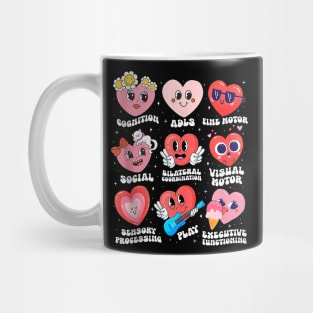 Occupational Therapy Therapist OTA OT Valentines Day Hearts Mug